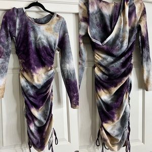 Brand is FashionNova. Size M. Color Purple/combo.